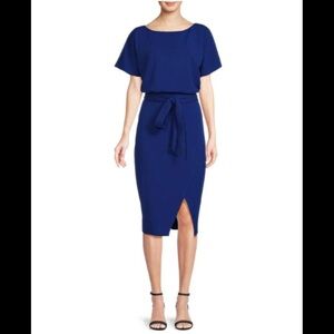 Kensie Cobalt Blue Midi Dress